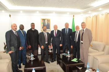 The League delegation discusses the developments of the Palestinian issue with Algerian parties