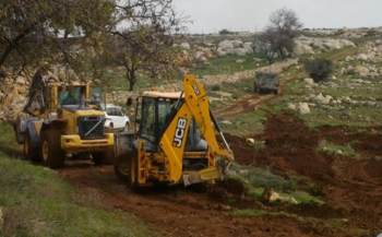 الاحتلال يجرف أراضٍ مزروعة بأشجار الزيتون جنوب طولكرم