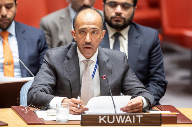 الكويت تطالب المجتمع الدولي بتوفير الحماية العاجلة للشعب الفلسطيني