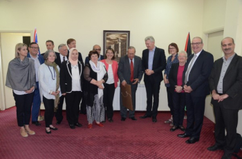 A parliamentary delegation from the Australian Labor Party visits the Palestinian Legislative Council