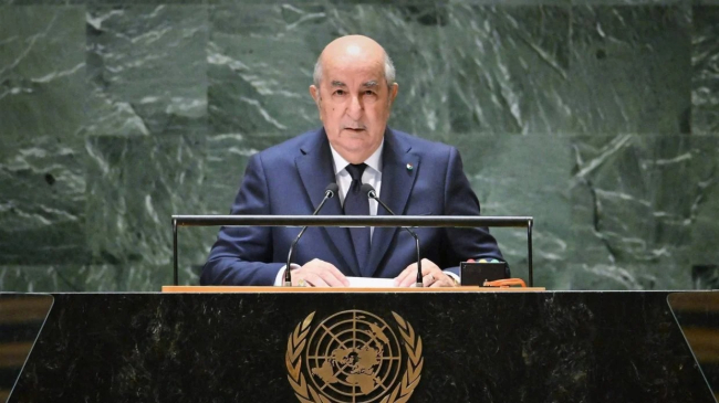 Algerian President Calls for UN Meeting to Grant Full Membership to Palestine