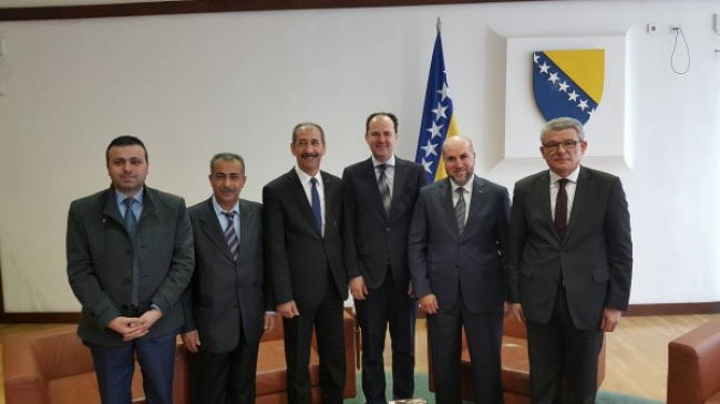 رئيس مجلس النواب البوسني: البوسنة تسعى لتطوير العلاقات الثنائية مع فلسطين