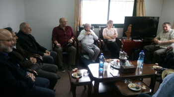 ممثلين لاتحادات ونقابات ايرلندا في زيارة لمكتب نواب القدس ورام الله