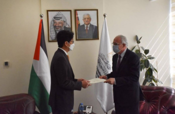Le représentant de la Corée en Palestine confirme le soutien de son pays à la création d’un État palestinien