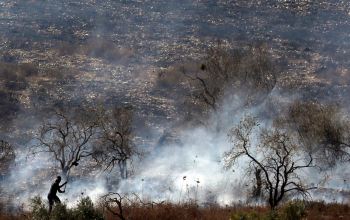 ARMED SETTLERS BURN VAST TRACTS OF AGRICULTURAL LAND IN YATTA
