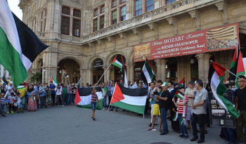 Korsan İsrail’in Mescid-i Aksa’ya yönelik ihlallerine Avusturya’da Protesto