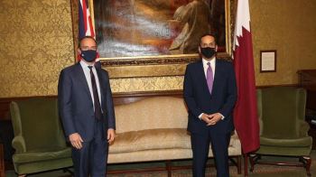 قطر وبريطانيا تدعوان للتوصل لحل عادل للقضية الفلسطينية