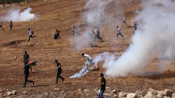 İsrail Güvenlik Güçlerinden Yahudi Yerleşim Birimi Karşıtı Gösteriler Düzenleyen Filistinlilere Müdahale