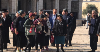 Dozens of settlers led by Glick defile Aqsa Mosque