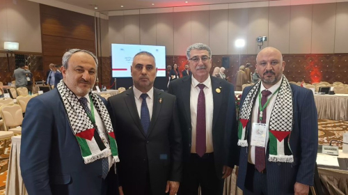 La Ligue rencontre le Vice-Président du Conseil national palestinien