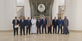 A delegation from the league arrives in Kuwait on an official visit