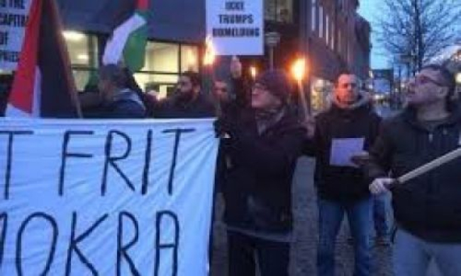 وقفة تضامنية مع فلسطين في يورينج الدنماركية