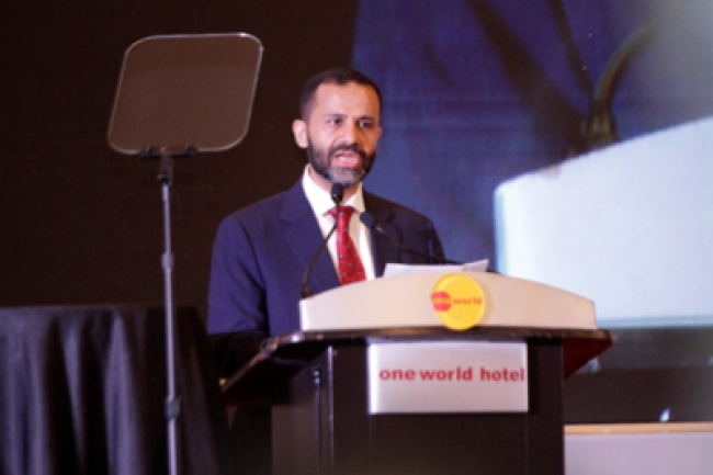رئيس الرابطة الشيخ حميد الأحمر يشارك في ملتقى علماء الأمة الاسلامية الدولي