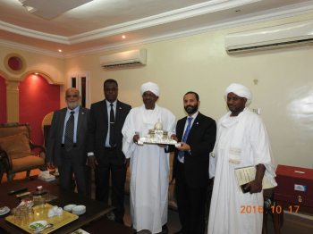 Visit by the delegation of the League of Parliamentarians for Al-Quds to Sudan.