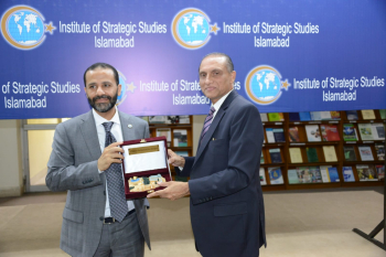 The League’s delegation visits the institute of Strategic Studies in Pakistan