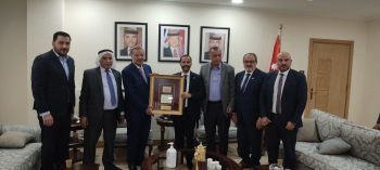 The delegation of the League holds a meeting with the Speaker of the Jordanian House of Representatives