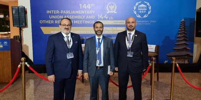 A delegation from the LP4Q arrives in Bali to participate in the meeting of the Inter-Parliamentary Union