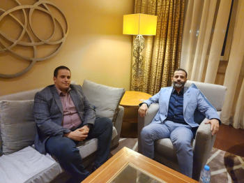 رئيس الرابطة يناقش تطورات القضية الفلسطينية مع رئيس المجموعة البرلمانية للصداقة الجزائرية الفلسطينية