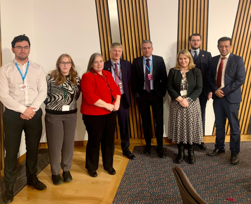 European President of the League, Michele Piras, Meets Scottish MPs to Discuss Palestinian Cause and Advocate for Action